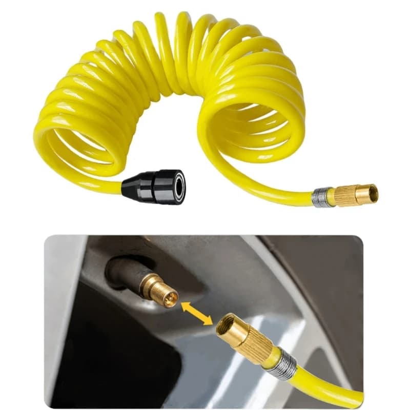 Tubo prolunga per carichi pesanti, connettore gonfiaggio tubo flessibile per compressore d per pneumatici