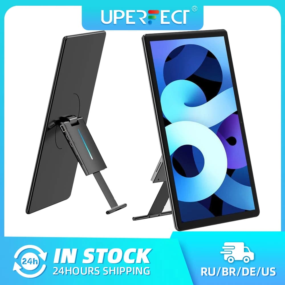 Monitor portatile Uperfect Unify Y Touchscreen Schermo FHD 1080P IPS da 15,6 pollici con cavalletto regolabile 2000:1 USB C HDMI HDR Diapay esterno Altoparlante integrato per luce ambientale
