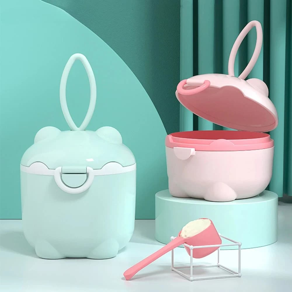 Scatola per latte in polvere Contenitore per latte in polvere per bambini portatile Scatola per alimenti per maiale carino Contenitore per snack per bambini per cereali essenziali SENZA BPA