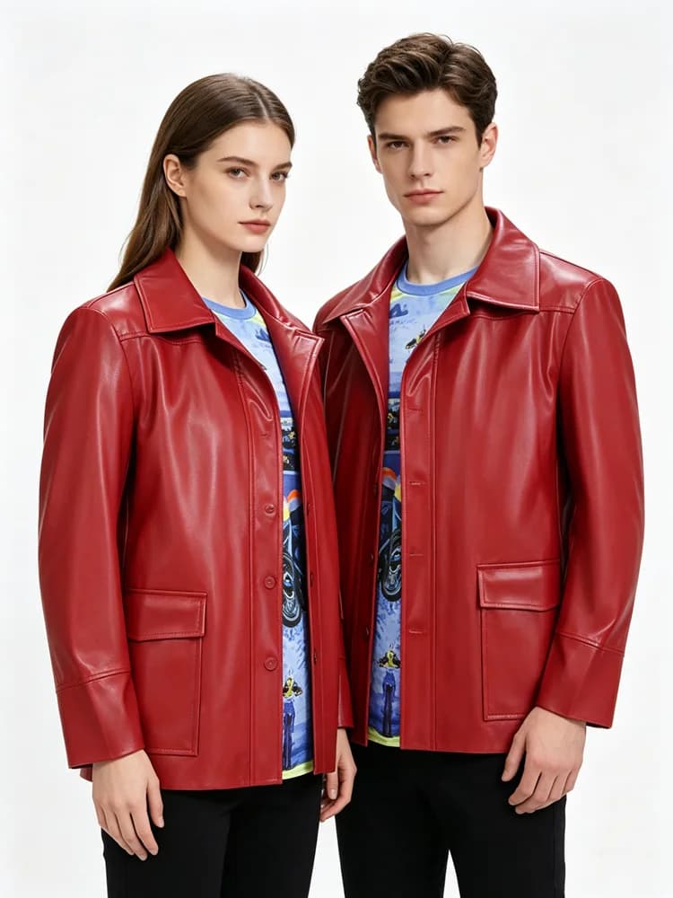 Adults Fight Club Tyler Jacket Cosplay Costume Movie Durden Leather Coat with Shirt Glasses Halloween Carnival Party Suit Man