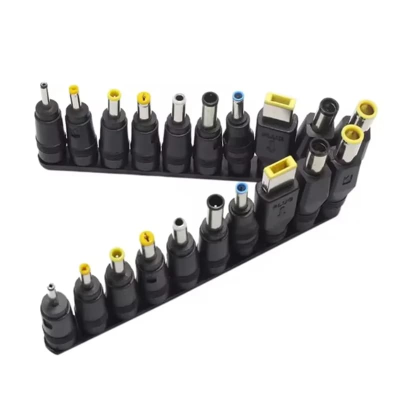 Connettori adattatori CC 10 in 1, connettore jack CC a barilotto, adattatore di alimentazione per laptop, connettore di alimentazione per monitor, webcam, router, notebook