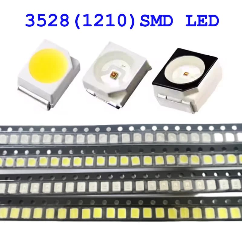 100pcs/2000pcs/Lot 3528 1210 Diode SMD LED Diodo Kit Green RED WARM White ICE Blue Yellow Pink Purple-UV Orange Rgb