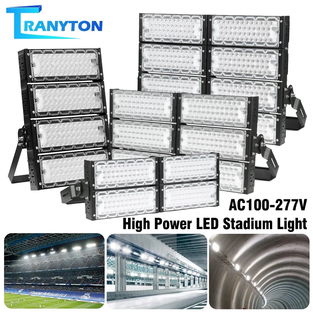 Illuminazione da stadio a LED Lampada da campo da calcio per esterni ad alta potenza ultraluminosa Opzioni di sorgente luminosa professionale 100W 200W 300W 400W