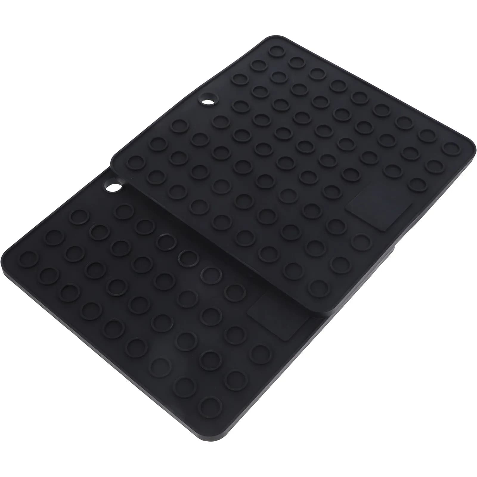 2 Pezzi Tappetini in Silicone Antiscivolo Resistenti al Calore per Piano Cucina, Sottopentola per Piatti, Tazze, Stoviglie, Uso Bagno e Hotel