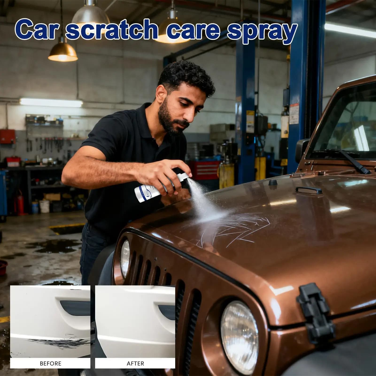 Spray per la rimozione dei graffi dell'auto 60ml Agente lucidante per esterni a lunga durata Lucidatura per la rimozione dei graffi della vernice Lquid per la vernice automobilistica