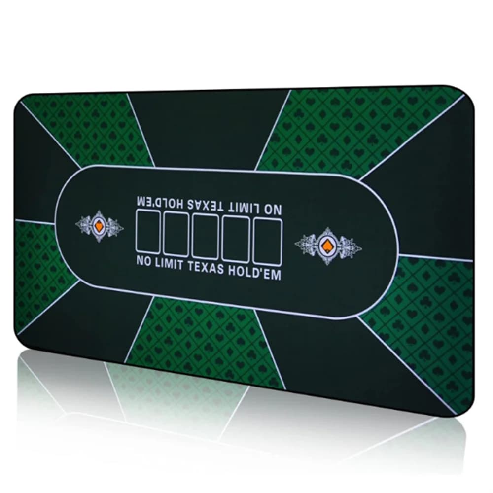 Thickened Rubber Texas Hold'em Poker Mat Larger-sized Casino Poker Anti-slip Mahjong Game Table Mat for Entertainment Accessory