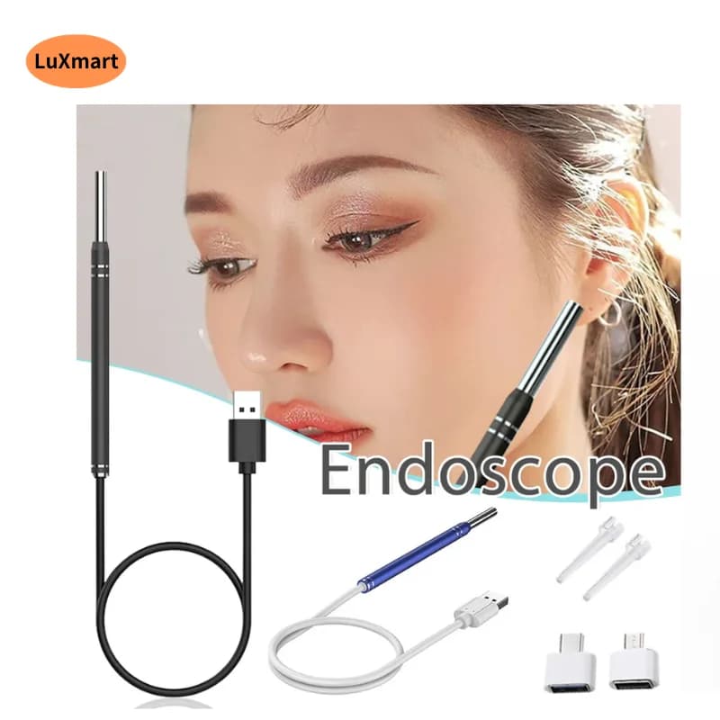 USB 5.5 mm 480P Endoscope Camera for Endoscope Cleanliness of Ear Health Care for PC Android Smartphone Type C