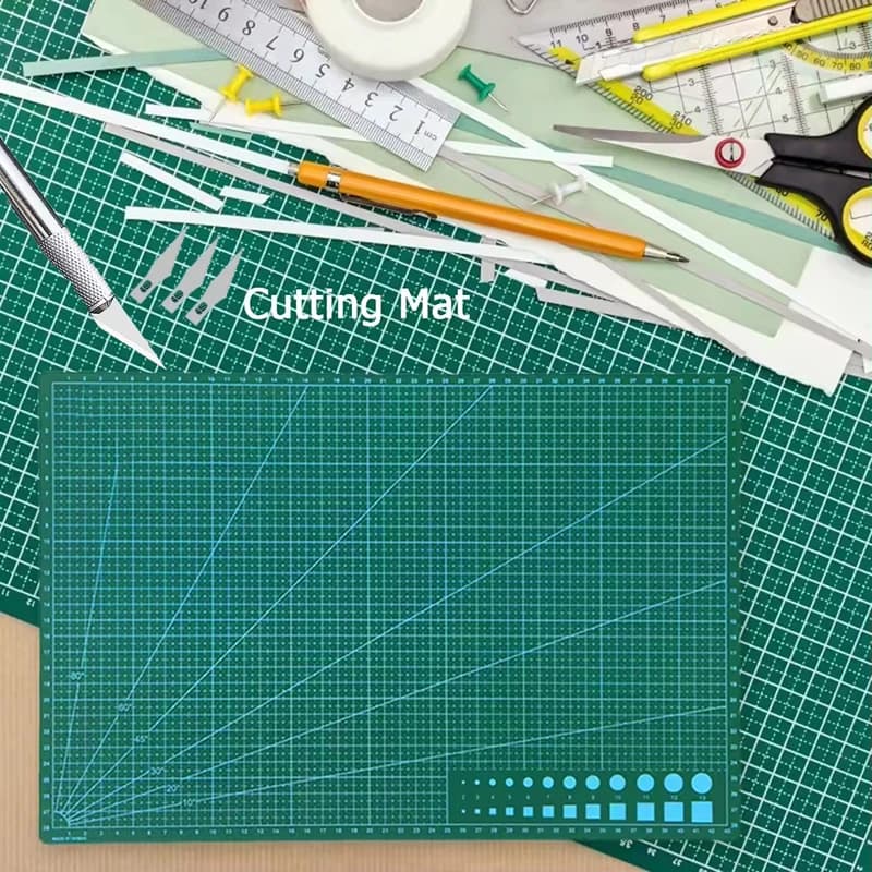 A3/A4/A5 Craft Cutting Mat Set PVC Workbench Pad With Utility Knife And Ruler For Handmade Sewing Leather Carving DIY Supplies