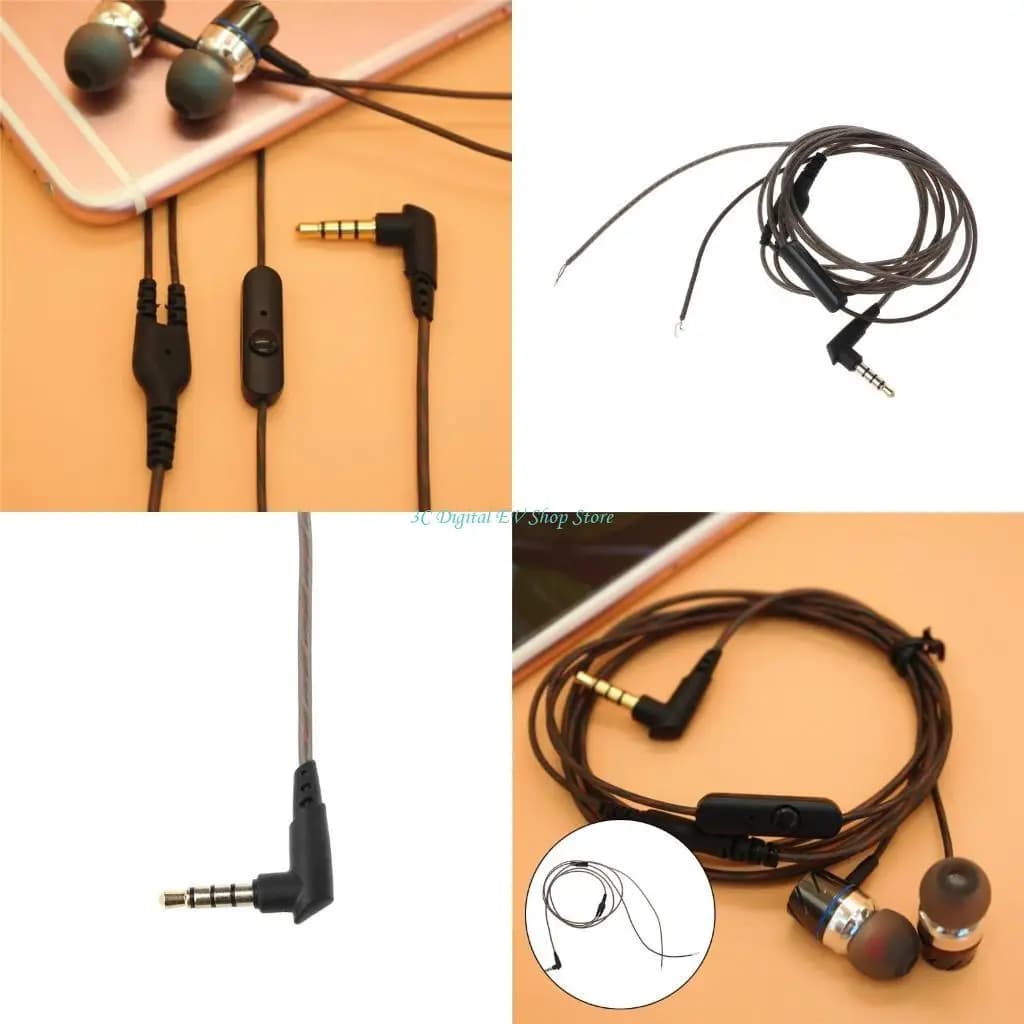 Cavo per cuffie da gioco staccabile E74D con microfono lungo 1,2 m per telefoni/MP3/MP4/