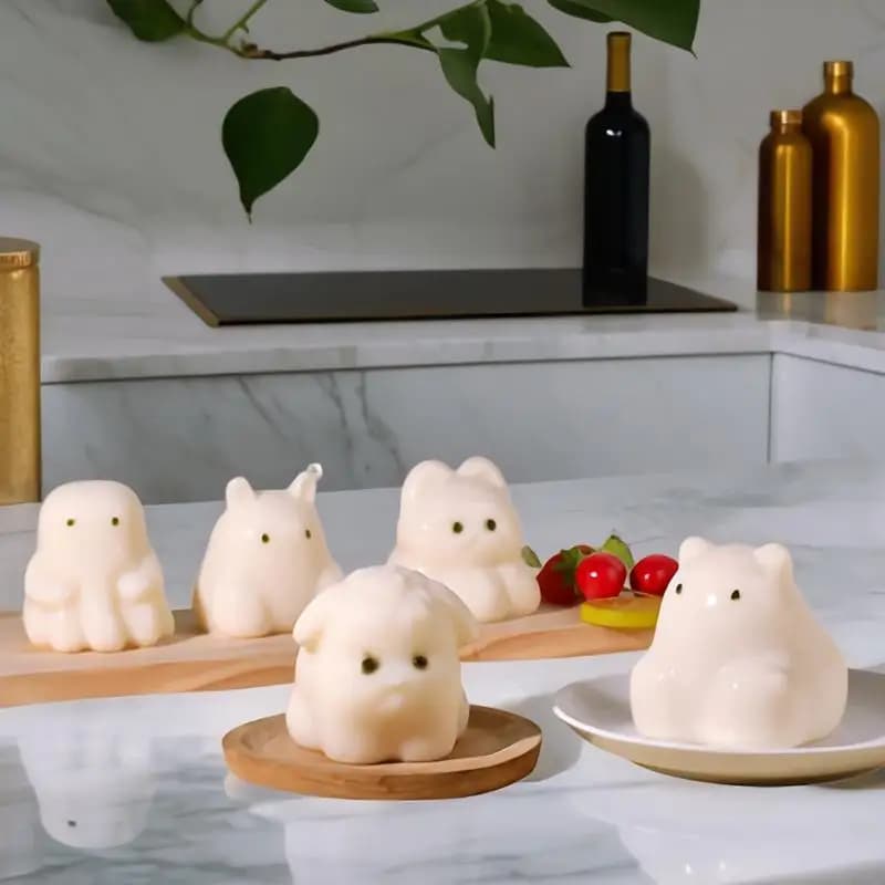 Stampo in Silicone 3D a Forma di Budino al Latte, Stampo per Gelatina, Torta, Ghiaccio, Decorazione per Cucina e Pasticceria