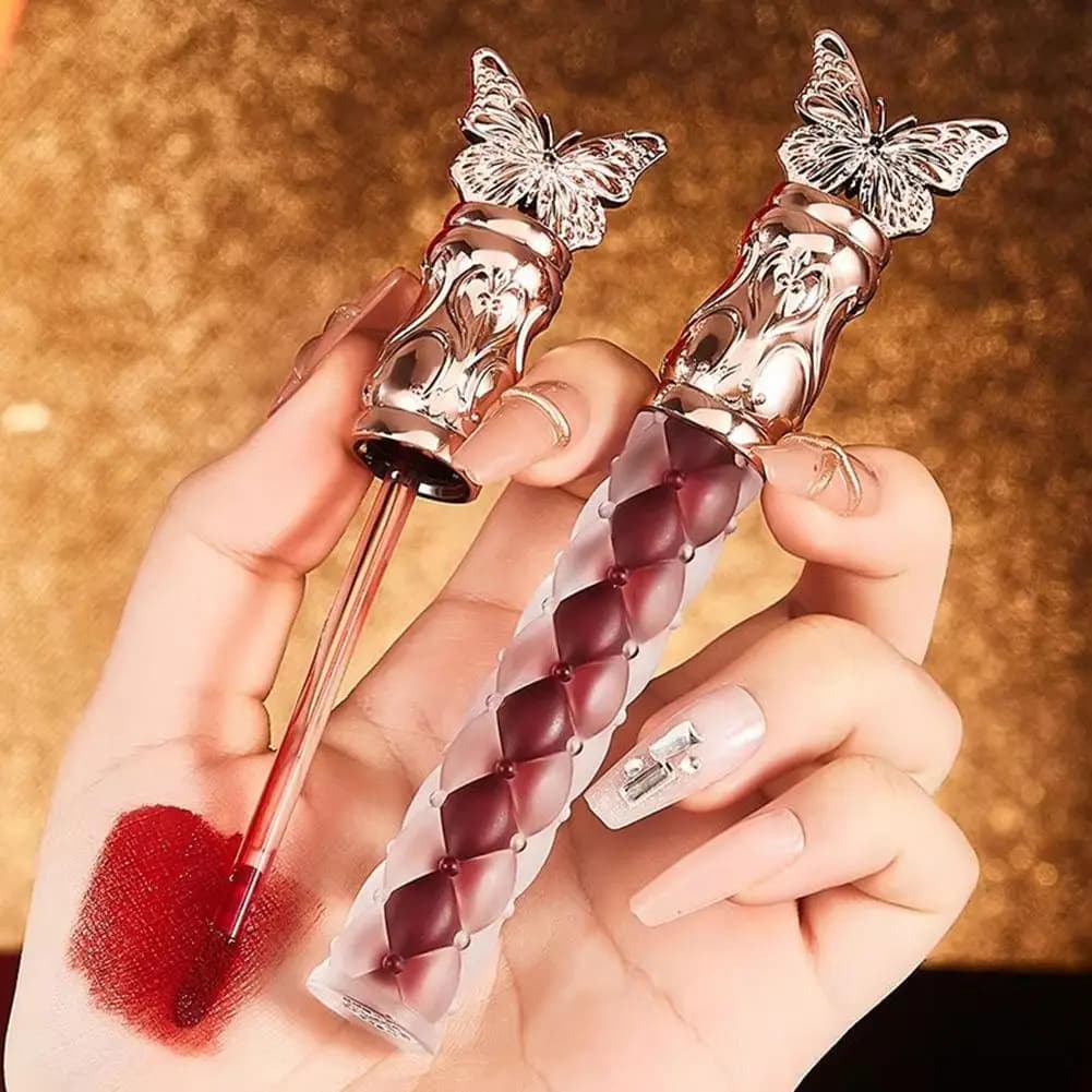 4 Color Glossy Lip Cosmetic Liquid Lip Lip Glossy Lip Lip Glossy Highly Pigmented Glossy Long Life Glossy Lip