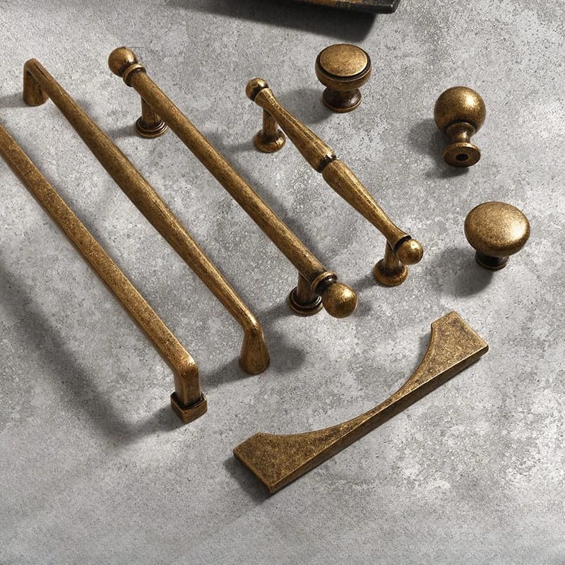 Maniglia Antica per Ante Armadio, Maniglia per Cassetti Cucina in Bronzo, Maniglie per Mobili in Lega di Zinco, Pomello per Armadietto e Guardaroba