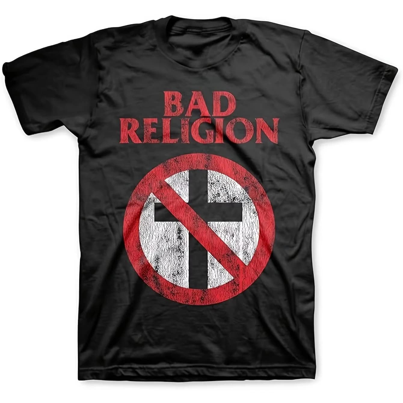 T-Shirt Meichao con Motivo Bad Religion per Uomo, Nuova Moda Vintage Punk Rock Streetwear per Uomo e Donna