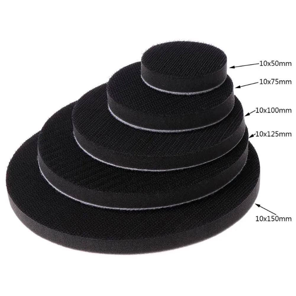 Soft sponge interface support for abrasive disc for polishing machine 2 3 4 5 6 inch Sponge abrasive disc holder