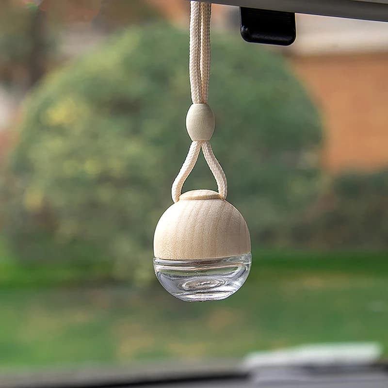 Vetro trasparente riutilizzabile profumo per auto deodorante vuoto appeso bottiglia diffusore di fragranze accessori per la decorazione d'interni
