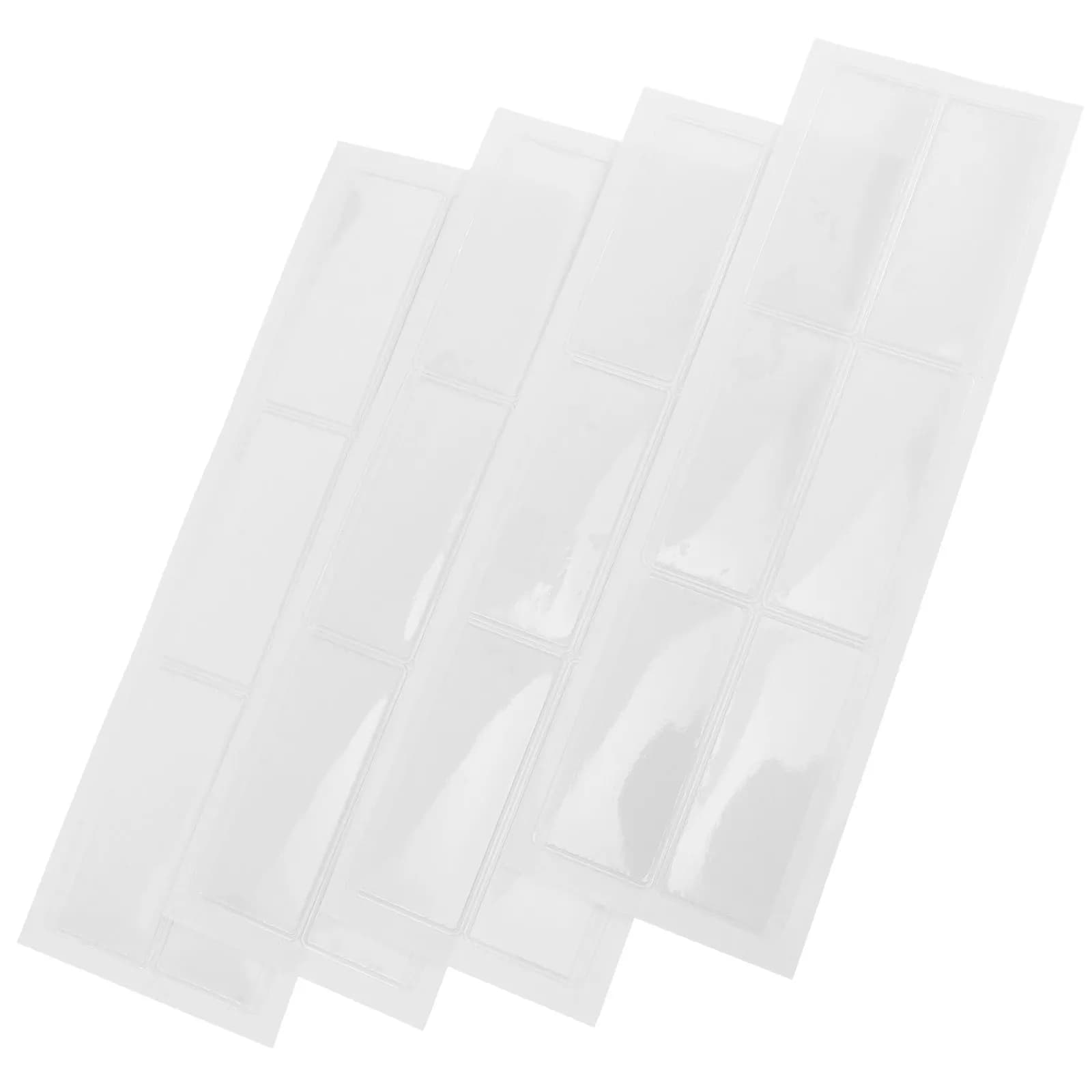 24 pezzi di etichette trasparenti impermeabili, custodie per etichette in plastica autoadesive, contenitori per archiviazione, cassetti per schedari, scaffali per libri, supermercati