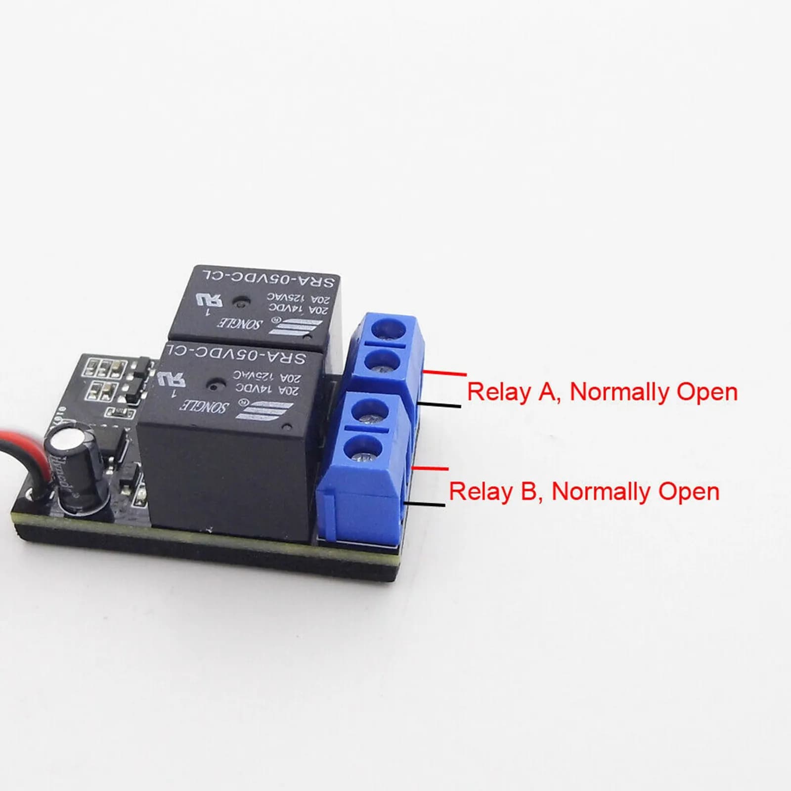 Interruttore di controllo ricevitore PWM modello RC Relè 20A a 2 vie per pompa acqua marina per barca RC Telecamera FPV per luce auto RC