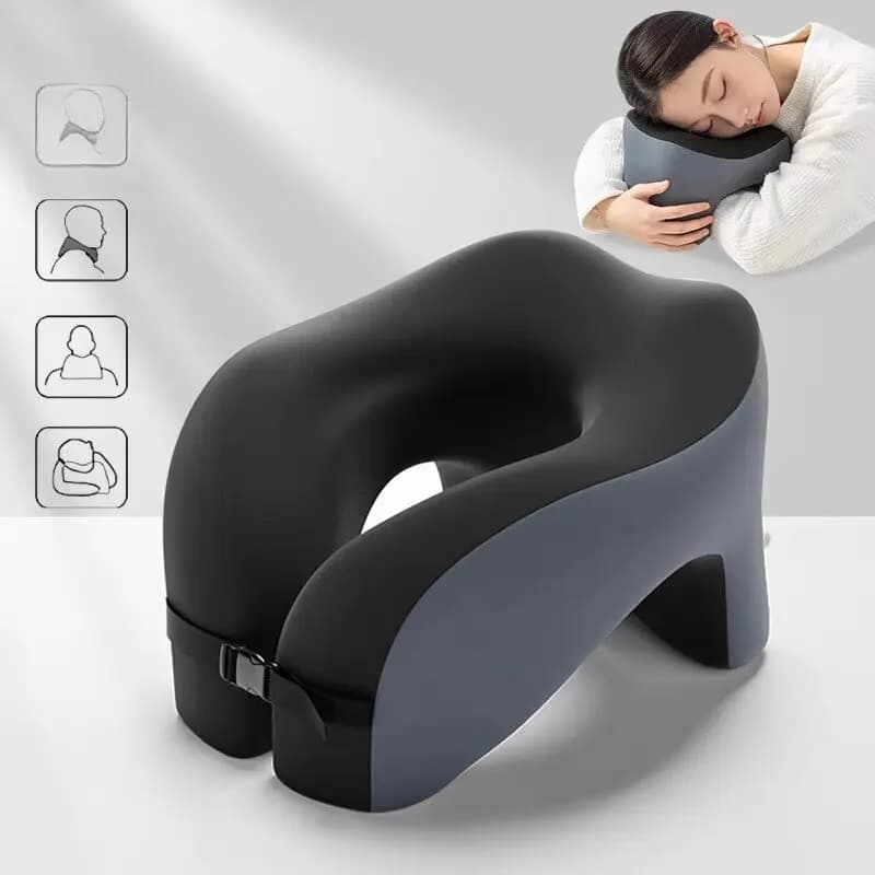 Cuscino a forma di U in memory foam, cuscino da viaggio per il collo, cuscino per dormire, cuscino per il collo, cuscino portatile per il supporto cervicale