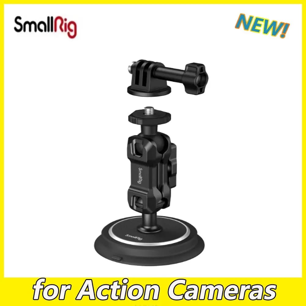 Support kit for magnetic suction cup mounting with smallRig magic arm for action cam 4466 4467 4468