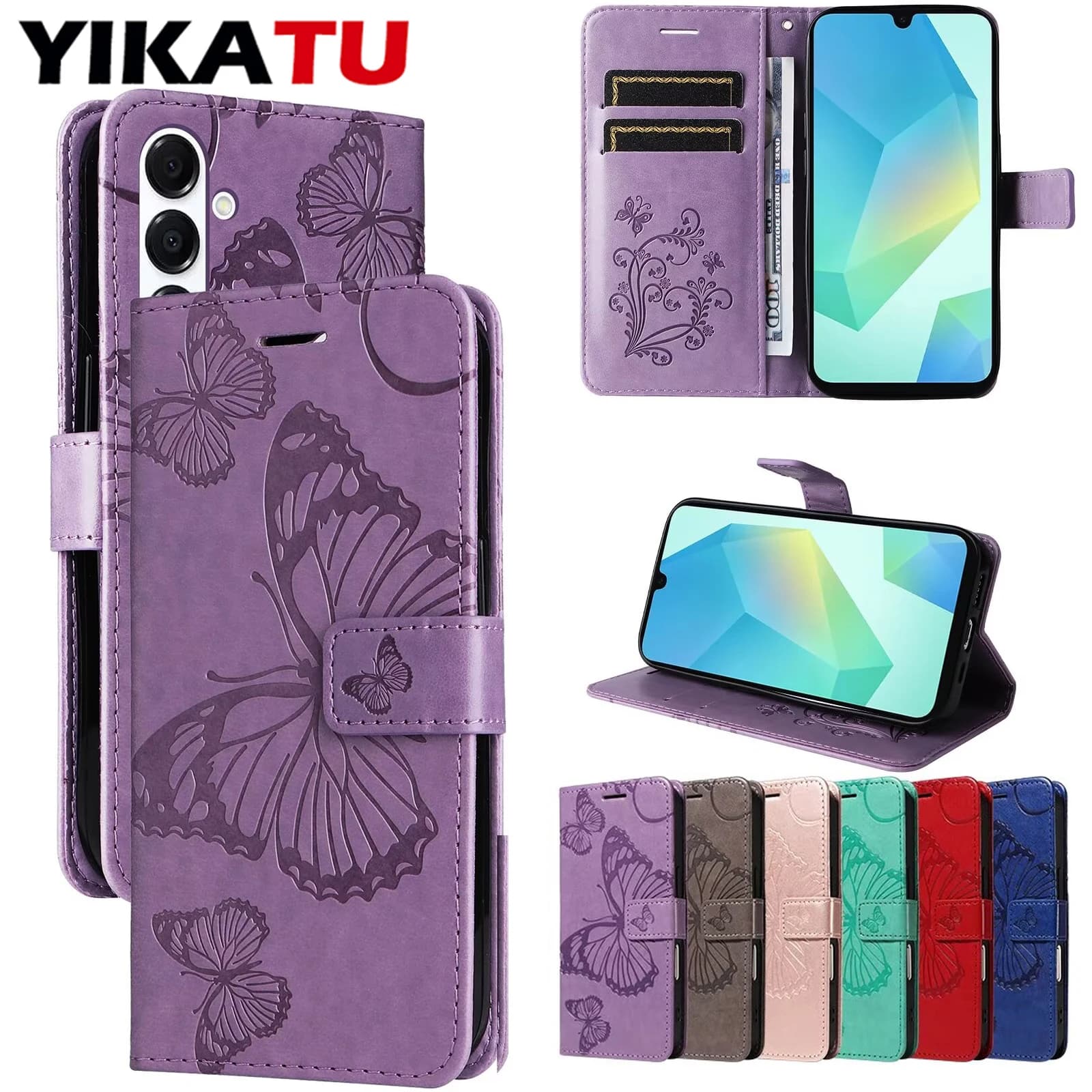 Per Samsung Galaxy S10E S10 Lite S9 S8 Plus S7 Edge Nota 20 10 9 8 Pro Xcover7 5G J6 J5 J4 Prime J610F J415 Custodia a portafoglio in pelle