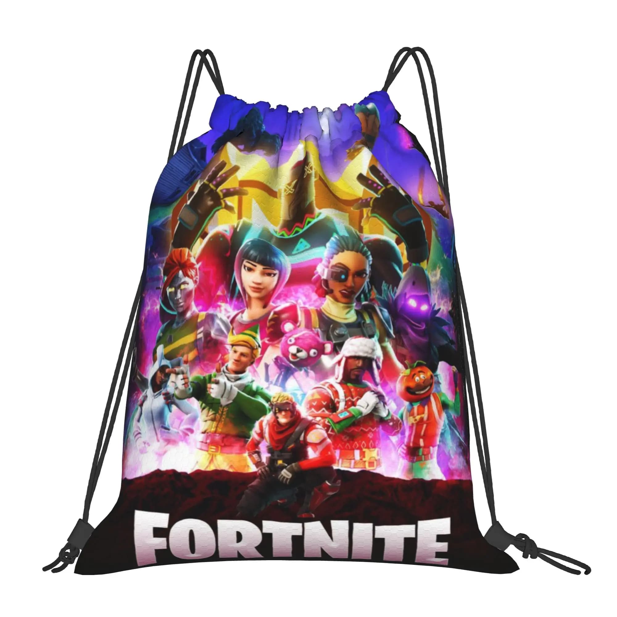 1 pezzo Cool Pouch Fortnite Funko Kawaii Borse con coulisse Borse da viaggio per riporre scarpe e vestiti Zaino portatile multifunzione per adolescenti