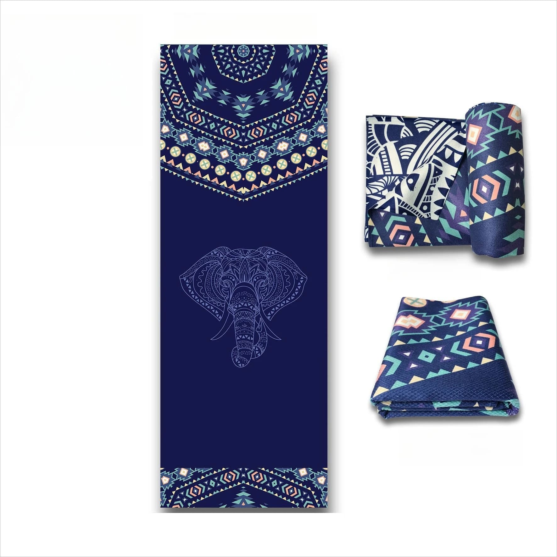 Asciugamano da yoga pieghevole da viaggio, portatile, assorbente, per e-commerce transfrontaliero, tappetino fitness sottile, asciugamano assorbente per il sudore