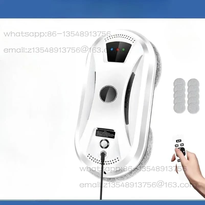 Robot Aspirapolvere Ultra Sottile, Robot per la Pulizia dei Vetri, Pulitore per Finestre in Vetro, Uso Domestico