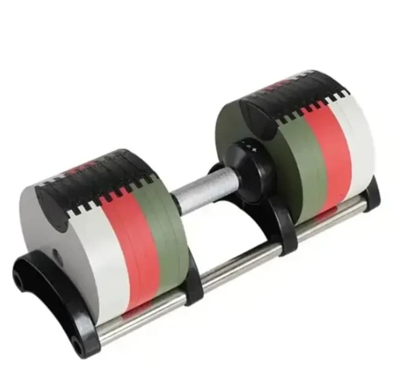 Set di Manubri Regolabili da 20kg-40kg per Allenamento di Forza a Casa, Logo Personalizzato, in Gomma e Acciaio per Sollevamento Pesi
