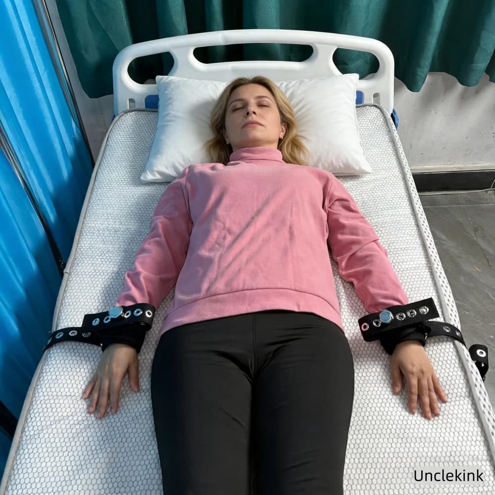 Cinturini da Polso per Letto Medico, Cinghie di Contenimento per Anziani, Prevenzione Agitazione, Salute Mentale, Suicidio e Auto-inquinanza