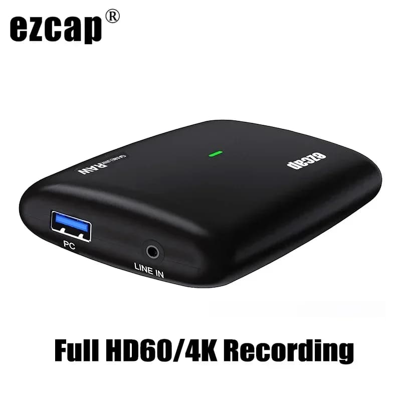 Ezcap321 321A 321c HDMI a USB 3.0 scheda di acquisizione Audio Video gioco per PC registrazione in Streaming Live 4K 30hz ,1080P 120fps 60fps HD Loop