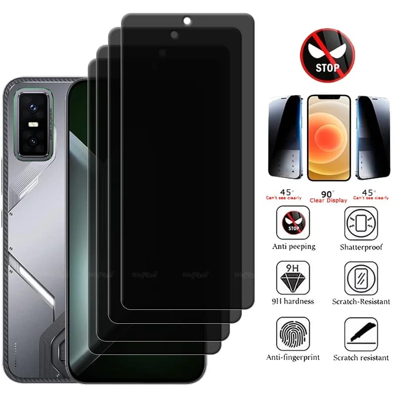 1/2/3/4 pieces for Infinix GT 30 Pro Glass Infinix GT 30 ProTempered Glass 9H Privacy protection anti-spia screen Infinix GT 30 Pro