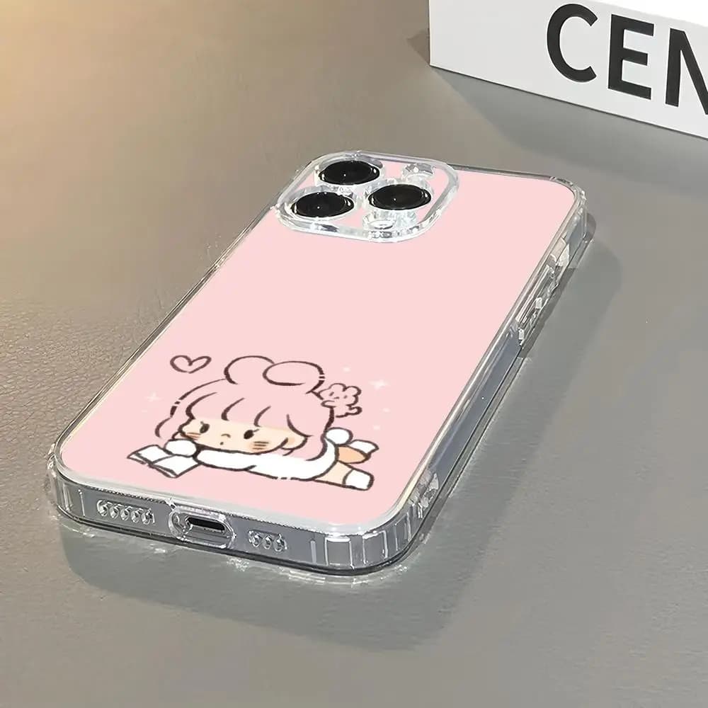 Custodia D-dango per iPhone 17/16/15/14/13/12/11 Pro Max, trasparente MagSafe in TPU, sottile antiurto, antigraffio