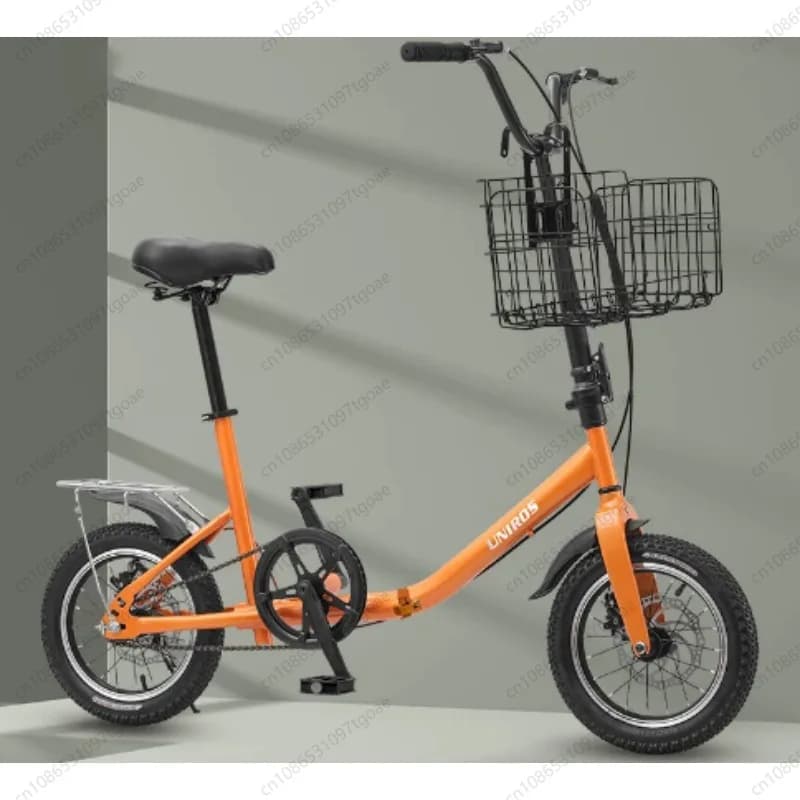 14 Inch Folding Bicycle Portable Small Wheel Bike for Adults, Students, City Leisure