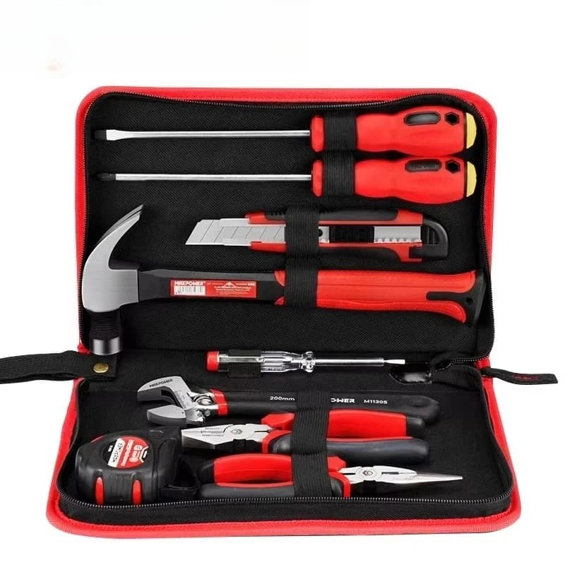 Customizable Home Repair Kit OEM 9 pcs Set of Manual Tools for General Home Automatic Hardware Kit for Wood Processing