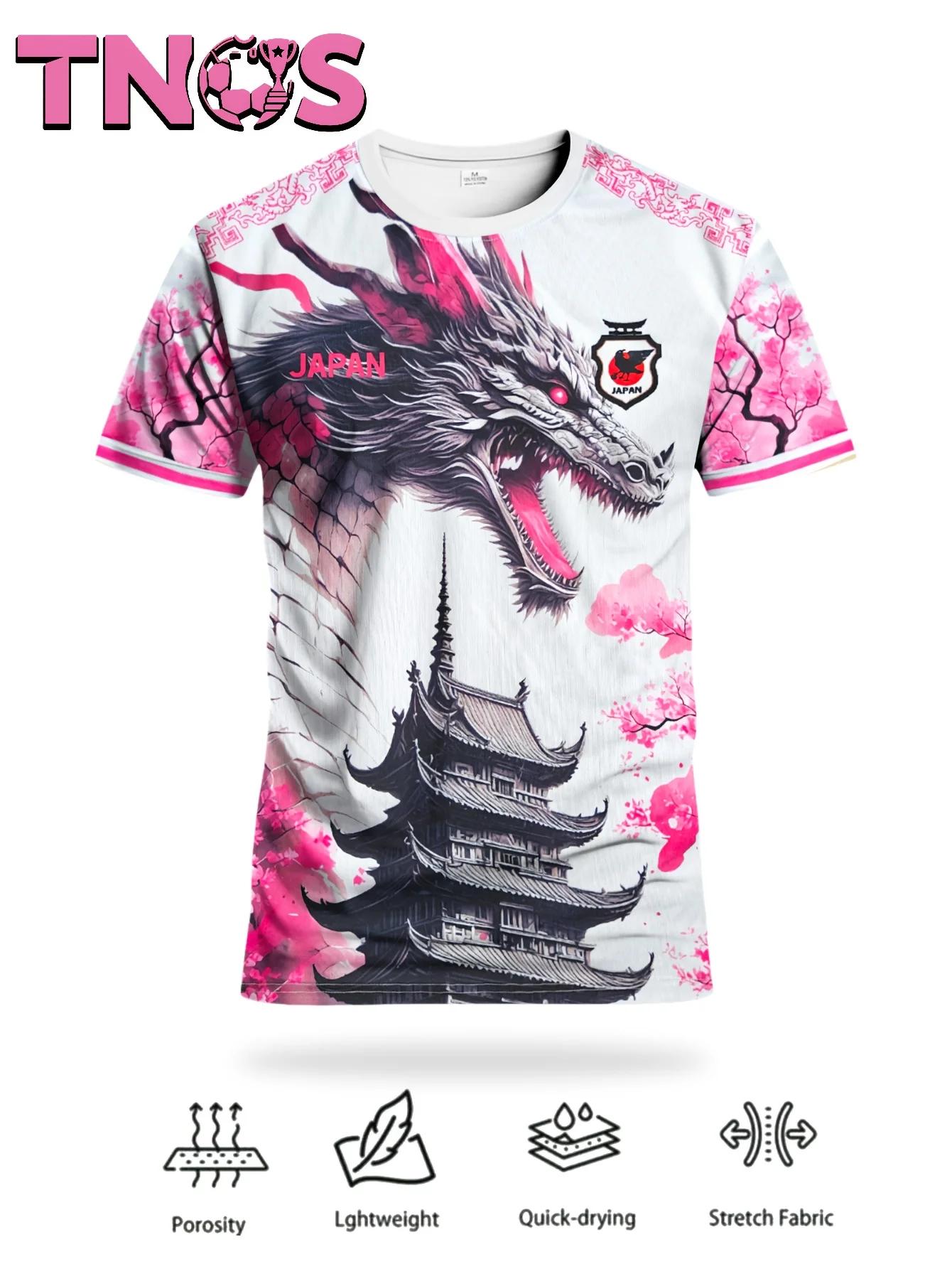 TNOS Sport Brand Japan Soccer Jersey, Dragon Sakura Quick Dry Top For Trendy Viral Hot Oriental Bestseller Top-Rated Street Wear