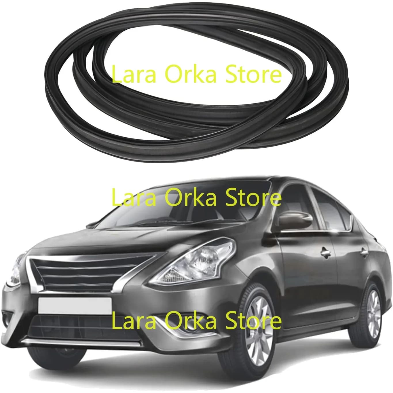 Rear Trunk Lid Weatherstrip Seal for Nissan Sunny J11 2010 2011 2012 2013 2014 OE# 84830-3AW0A, Rubber Seal Gasket Accessories