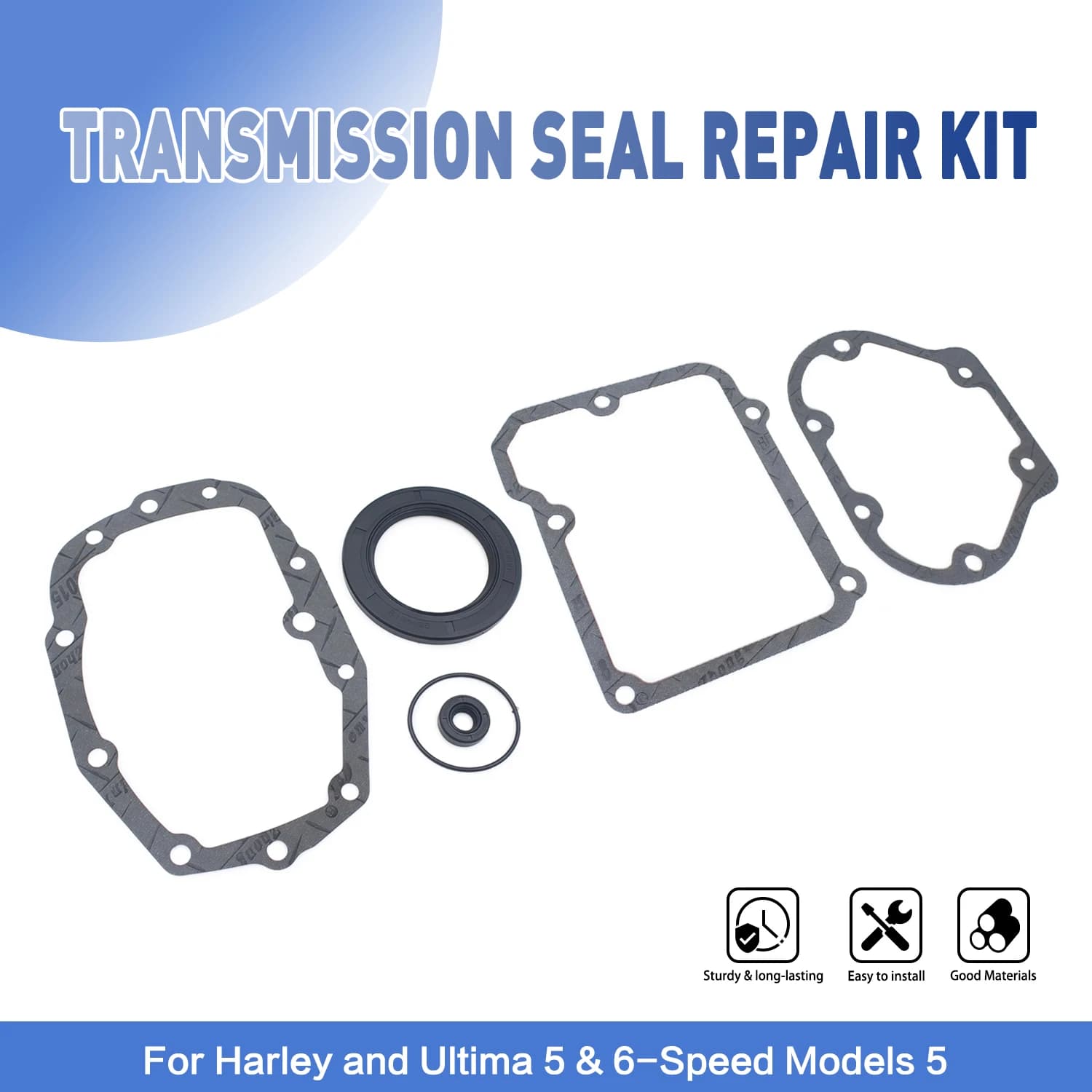 For Harley Ultima 5 & 6-Speed Models Motorcycle Accessories Gasket Seals Gasket Clutch Cover Kit Compatible Engine Gasket Set