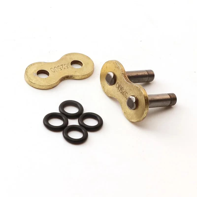 Motorcycle Drive Chain O-Ring 428 520 525 530 with Master Link Clip for Dirt Bike Road Bike ATV Lock Connector