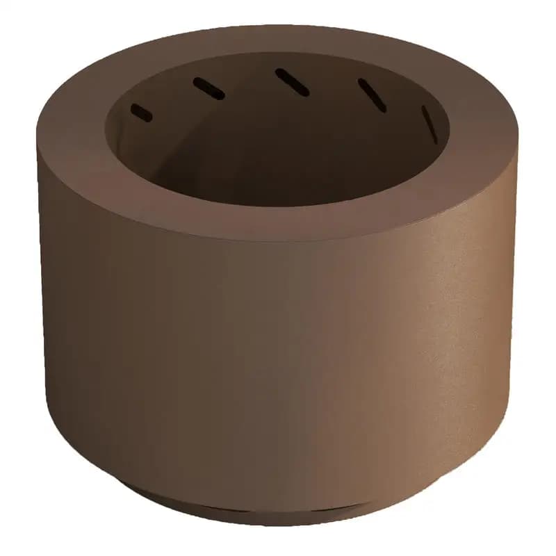 Outsunny Braciere Senza Fumo, Fornello Portatile da Campeggio con Paletta per Giardino, Patio, Picnic, Acciaio, Bronzo