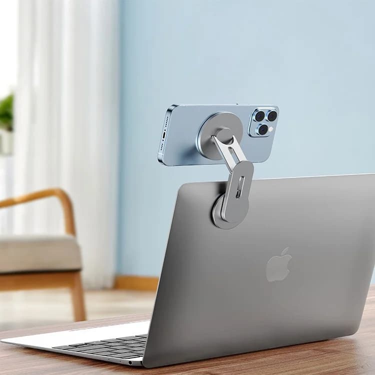 Magsafe Bracket Aluminum Alloy Paste Stand for Notebook Laptop Side Phone Holder Retractable Adjustable Arm Multi‑Screen Linkage