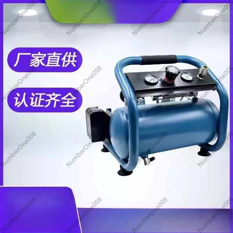 Compressore d'Aria Ricaricabile Senza Fili con Batteria al Litio, Gonfiatore Portatile 12V ad Alta Potenza con Doppio Manometro per Pneumatici Auto
