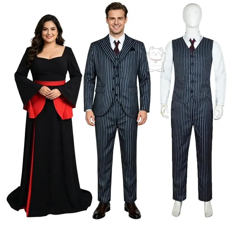 Costume da cosplay di Gomez, imitatore di personaggi TV, per Halloween, Carnevale, Pasqua, spettacoli di fantasia, molto venduto.