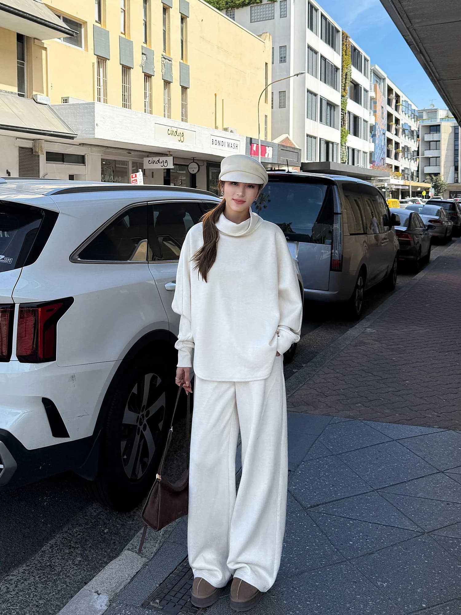 NEVA HU Set Felpa con Cappuccio da Donna Stile Casual, in Misto Poliestere, Maniche Lunghe, Lunghezza Regolare, Girocollo