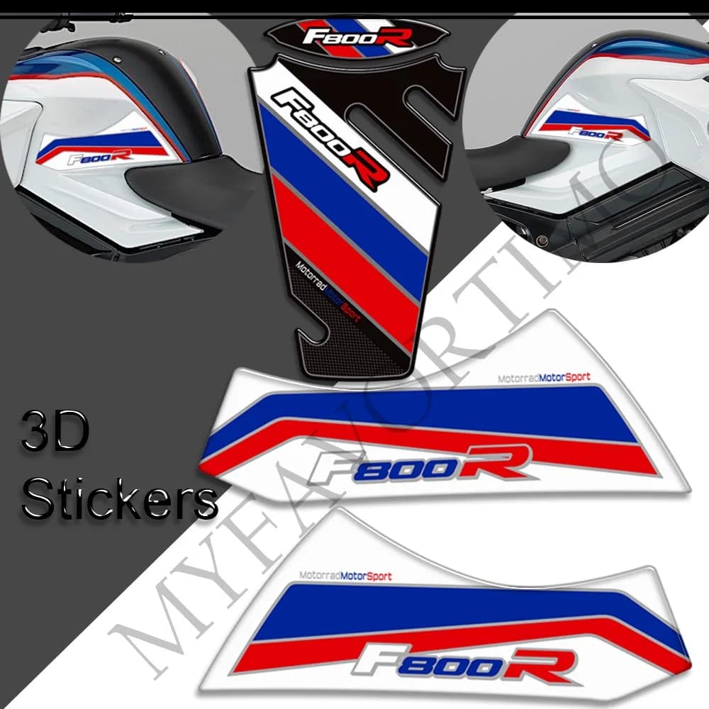 Per BMW F800R 800R 3D Moto Rilievo del Carro Armato Della Protezione Adesivi Decalcomania Olio Combustibile Tankpad Nuovo per BMW Moto Accessorio