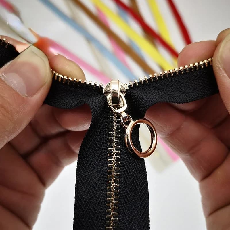 3# Metal Zippers 40cm High Quality Brass Auto Lock Close-end Zippers Garment Bag Sewing Accessories