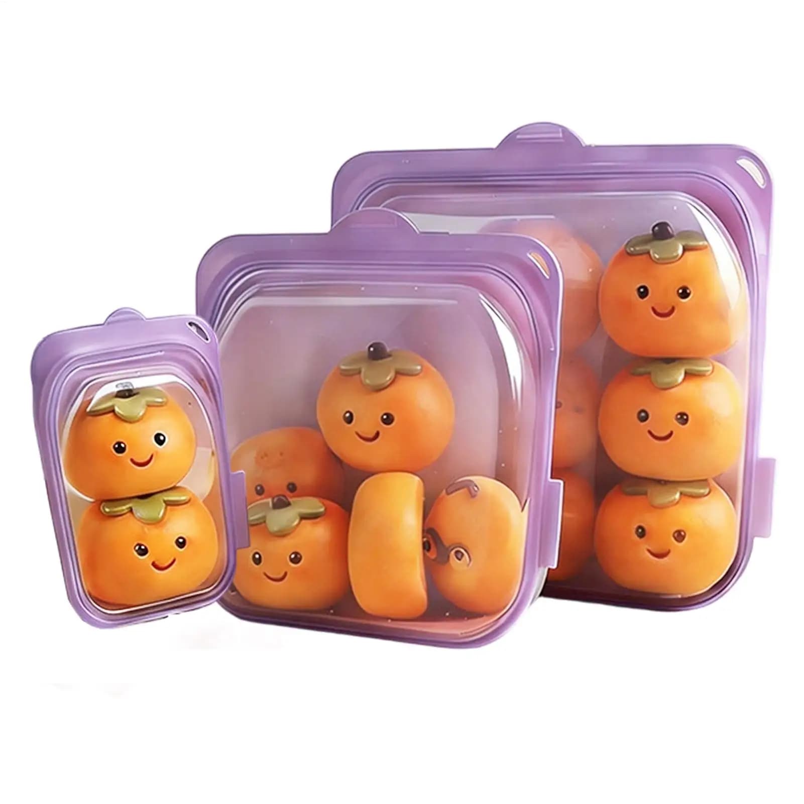 Sacchetti per sandwich riutilizzabili 3 pezzi Sacchetti per sandwich riutilizzabili Sacchetti ermetici per alimenti per la preparazione dei pasti, pranzo, viaggi, frigorifero, carne