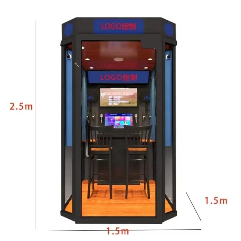 Simulatore di canto Macchina da gioco Mini cabina Ktv personalizzata Macchina per sala karaoke Mini Ktv / Mini cabina per karaoke