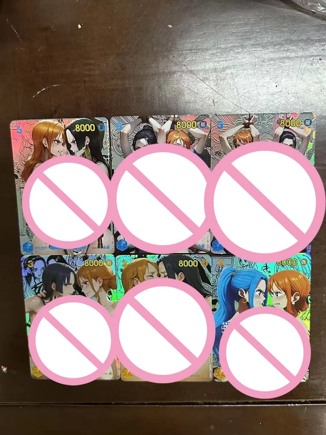 DIY 6pcs/set ONE PIECE Opcg Self Control Collect Signature Trading Flash Card Anime Cartoon Gift