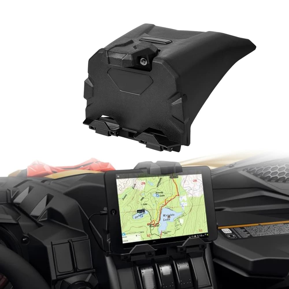 Smartphone Bracket With Integrated Storage Models Box Organizer Tray For 2017-2023 Can Am Maverick X3 Accessories 715002874