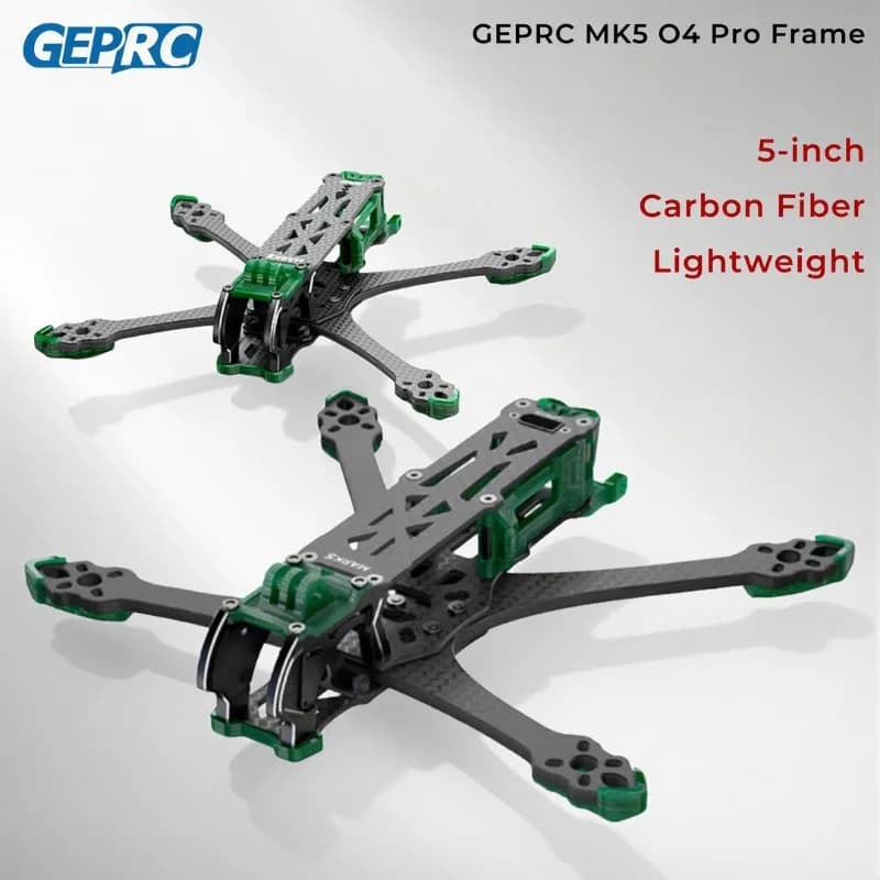 GEPRC GEP-MK5 O4 Pro Mark5 Frame Drone da 5 Pollici in Fibra di Carbonio RC FPV Quadricottero Elicottero Ricambi e Accessori